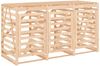 vidaXL Mülltonnenbox für 3 Tonnen Massivholz Kiefer 3157691 Bild 5