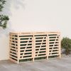 vidaXL Mülltonnenbox für 3 Tonnen Massivholz Kiefer 3157691 Bild 3
