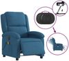 vidaXL Massagesessel Elektrisch Blau Samt 3204299 Bild 5