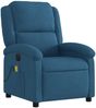 vidaXL Massagesessel Elektrisch Blau Samt 3204299 Bild 3