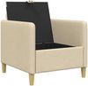 vidaXL Sofa mit Stauraum Creme 72 x 78 x 87 cm Polyester 42036870 Bild 4