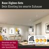 Paulmann 92465 Zigbee LED Einbauleuchte Base Coin Basisset Schwarz matt 3000K Bild 2