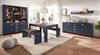 Buffet >Dijon< in Parisian Blue Nachbildung - 163x201x45cm (BxHxT) Bild 5