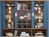Buffet >Dijon< in Parisian Blue Nachbildung - 163x201x45cm (BxHxT) Bild 2