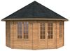 Palmako Holz Pavillon Hanna, 14,1 m², braun tauchgrundiert Bild 5