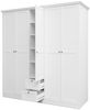 Kleiderschrank >Landsted< in Weiß - 190x200x67cm (BxHxT) Bild 3