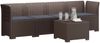 vidaXL 4-Sitzer Gartensofa mit Kissen Rattan Look PP Braun 3443861 Bild 2
