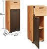 Badkommode >Riom< in Eiche Artisan-Schwarz matt - 30x86x37 (BxHxT) Bild 4