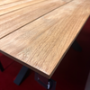 GENET Esstisch 99x216, Gestell: Aluminium dunkelgrau, Tischplatte: 100% Recyceltes Teak gebürstet Bild 4
