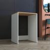 Roomart Badezimmer Waschmaschinenschrank - SERIE ATLANTIC-IV- 65 cm breit, Badezimmerschrank für Waschmaschine – 65 × 90 × 60 cm – Weiß-Eiche oder Anthrazit-Eiche – platzsparend & modern • Weiß-Eiche Bild 4