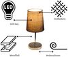 Lichthandel Hoch LED Tischleuchte Nachttischlampe 2er Set Nachttischleuchte für Schlafzimmer Tischlampe, LED wechselbar, warmweiß, LED Bild 2