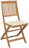 vidaXL Klappbare Gartenstühle 2 Stk. mit Kissen Massivholz Akazie 3064646 Bild 2