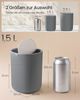 SONGMICS Mini Abfalleimer mit Schwingdeckel, Edelstahl Kosmetikeimer, für Schreibtisch, Bad, Schlafzimmer, 1,5 L, grau Bild 5
