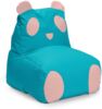 LUMALAND 'Animal Line Panda' Kindersitzsack, indoor & outdoor, Polyester türkis / pink, 180 l Bild 1