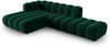 Micadoni Modulares Ecksofa offen Lupine 5-Sitzer Links Samtstoff Salvador Flaschengrün Bild 2
