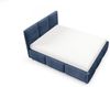 Polsterbett Schlafzimmerbett MIAMI 160x200cm in Stoff Coral Blau Bild 2