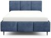 Polsterbett Schlafzimmerbett MIAMI 160x200cm in Stoff Coral Blau Bild 3