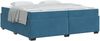 vidaXL Bettrahmen mit Matratze Dunkelblau 200 x 200 cm Stoff 3399312 Bild 2