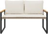 vidaXL Bank mit Kissen Beige und Cremeweiß 115 x 65 x 72 cm Rattan 42026943 Bild 5