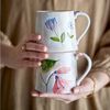 Bloomingville Becher Bloomingville Becher CAMILLA Beige mit Blumen 2er Set Bild 2