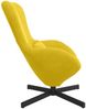 vidaXL Eiersessel Gelb 63 x 73 x 90 cm Samt 42002763 Bild 4