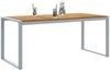 vidaXL Gartentisch Grau 180 x 90 x 75 cm Massivholz Akazie 4010604 Bild 3