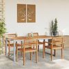 vidaXL Gartentisch Grau 180 x 90 x 75 cm Massivholz Akazie 4010604 Bild 4
