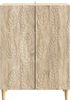 vidaXL Sideboard Sonoma-Eiche 66 x 34,5 x 90 cm Holzwerkstoff 895047 Bild 3
