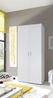 Kleiderschrank >Hamina< in Weiß - 80x177x52cm (BxHxT) Bild 2