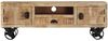 vidaXL TV-Schrank mit Rädern 110x30x37 cm Massivholz Mango 328317 Bild 4