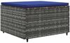 vidaXL 6-tlg. Garten-Lounge-Set mit Kissen Grau Poly Rattan 3308215 Bild 5