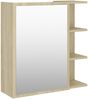 vidaXL Bad-Spiegelschrank Sonoma-Eiche 62,5x20,5x64 cm Holzwerkstoff 803311 Bild 3