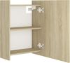vidaXL Bad-Spiegelschrank Sonoma-Eiche 62,5x20,5x64 cm Holzwerkstoff 803311 Bild 2