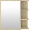 vidaXL Bad-Spiegelschrank Sonoma-Eiche 62,5x20,5x64 cm Holzwerkstoff 803311 Bild 4