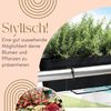 GarPet Balkonkasten 4er Set Blumenkasten Balkon Geländer Halterung Wasserspeicher 50 cm Bild 3