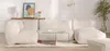 Vente-unique - NOUMARA Sessel StoffStoff Weiß - B 95 cm x H 80 cm x L 70 cm Bild 2