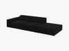 Micadoni Sofa Jodie 3-Sitzer Rechts Samt Bluvel Schwarz Bild 3