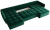 Wohnlandschaft Schlafsofa Sofa TREVISO Stoff Monolith Grün Bild 2
