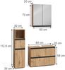 Badmöbel-Set Torren Artisan 3 Teile, mit Midischrank Vicco Bild 2
