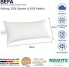BEFA NATUR Daunenkissen Premium Daunenkopfkissen 40 x 80 cm, Füllung: 15% Daunen, 85% Federn, Bezug: Baumwolle, Seitenschläfer, Rückenschläfer, Bauchschläfer, Spar-Set, 1 oder 2 tlg, Made in Germany - himmlischer Schlafkomfort - Allergiker geeignet Bild 3