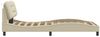 vidaXL Bettgestell ohne Matratze "Hvar" Creme 100x200 cm Stoff 3207756 Bild 5