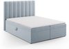 Micadoni Boxspringbett Kelp Samt Hellblau 160x200 Bild 2