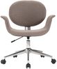 vidaXL Esszimmerstühle 2 Stk. Drehbar Taupe Stoff 3054869 Bild 3