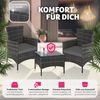 tectake Sitzgruppe Rattanset, (Set, 5-tlg), für 2 Personen Bild 4