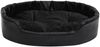 vidaXL Hundebett Schwarz-Grau 90x79x20 cm Plüsch und Kunstleder , Schwarz Bild 3