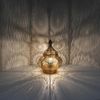 'Gohar' Orientalische Tischlampe, Antik-Gold Metall, 30x18 cm Bild 2