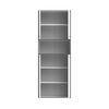 Aktenschrank Mehrzweckschrank KEFLAVIK in Weiss / Uni Wolfram Grau - 84,5 x 226,5 x 41,5 cm (BxHxT) Bild 5