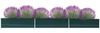 Hochbeet für Garten OSKAR Grün 480x80x45cm Verzinkter Stahl Hochbeet Metall Gartenbeet Kräuterbeet Blumenbeet Beet hoch Frühbeet für Garten Gemüsebeet Bild 3