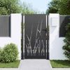 vidaXL Gartentor Schwarz 110 x 205 cm Pulverbeschichteter Stahl 42015893 Bild 3