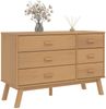 vidaXL Schubladenschrank OLDEN Braun Massivholz Kiefer 358591 Bild 4